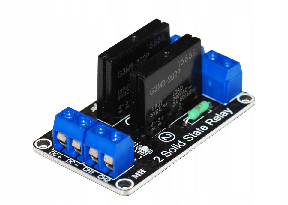 Moduł 2 przekaźników SSR solid state 5V 2A