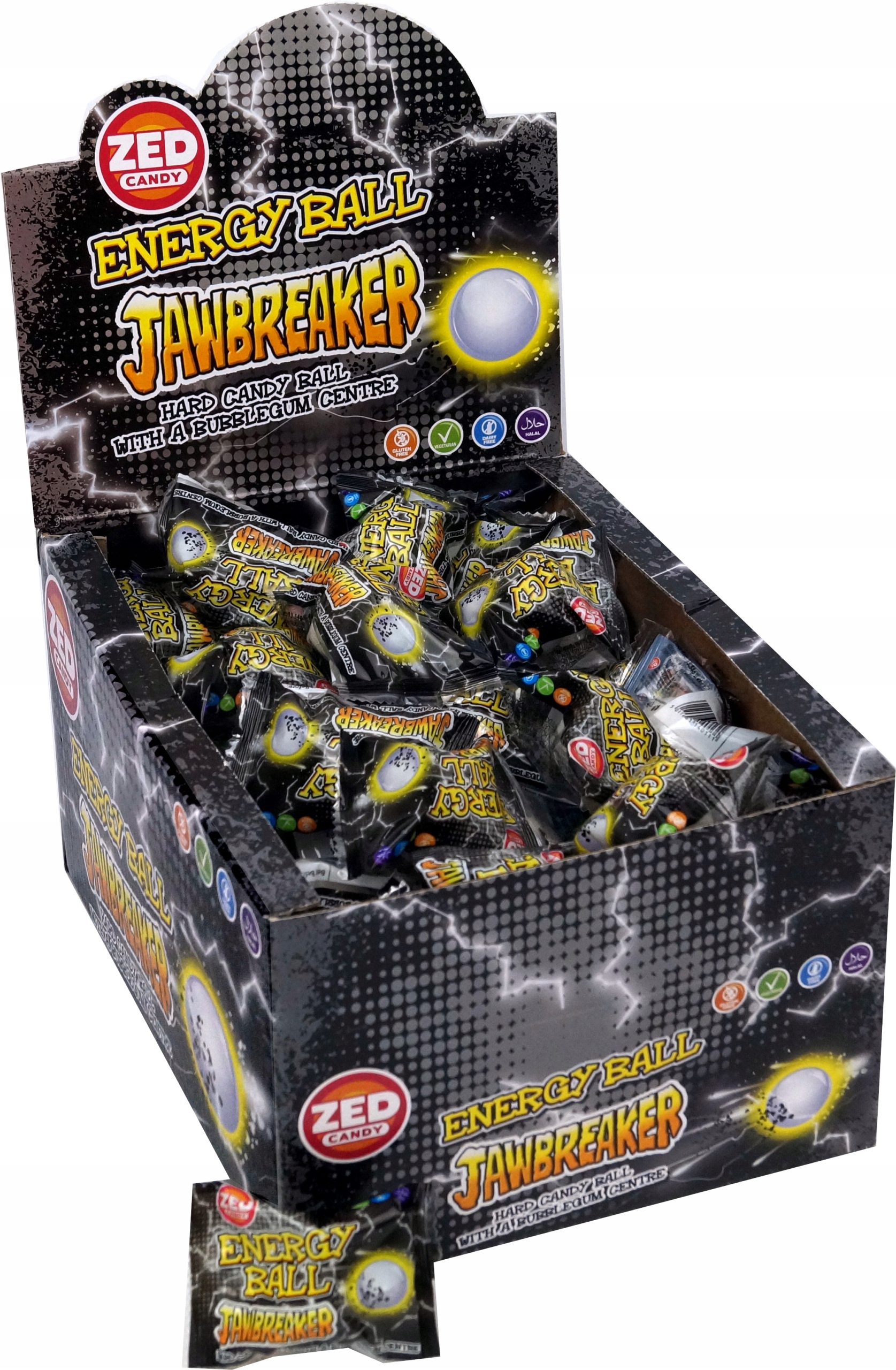 Cukierki Zed Jawbreaker Energy Ball 90 szt