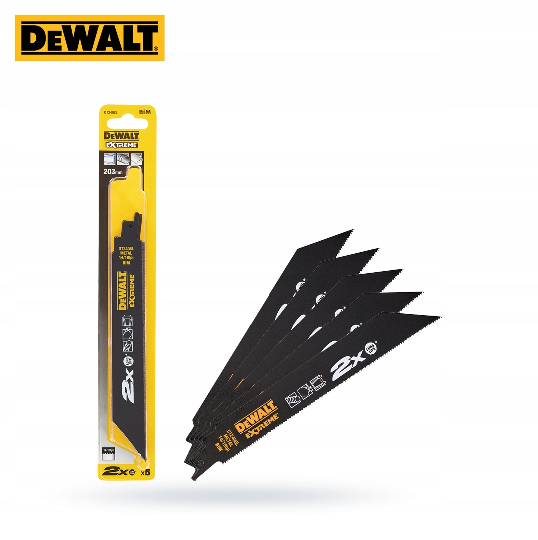 DeWALT Pilový List na kov DT2408L 203 mm 5 ks