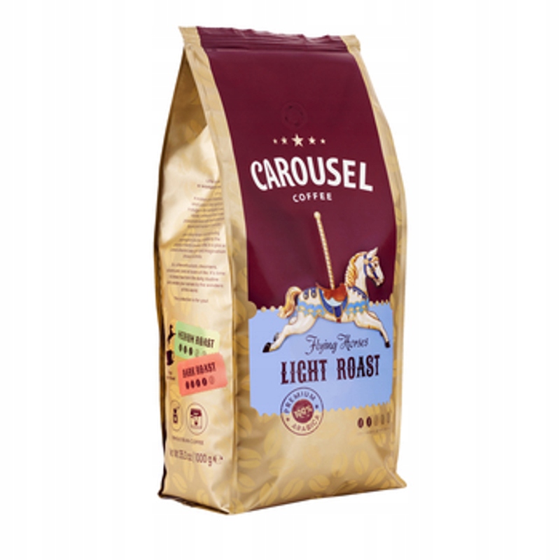 Levně Carousel Coffee Carousel Flying Horses Light Roast 1000 g