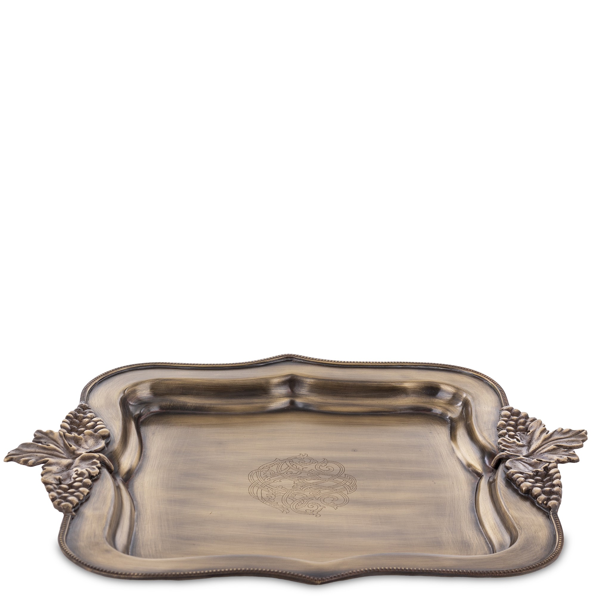 Dekoratívna podnos, staré zlato, ozdoba, kovová, na darček do domu