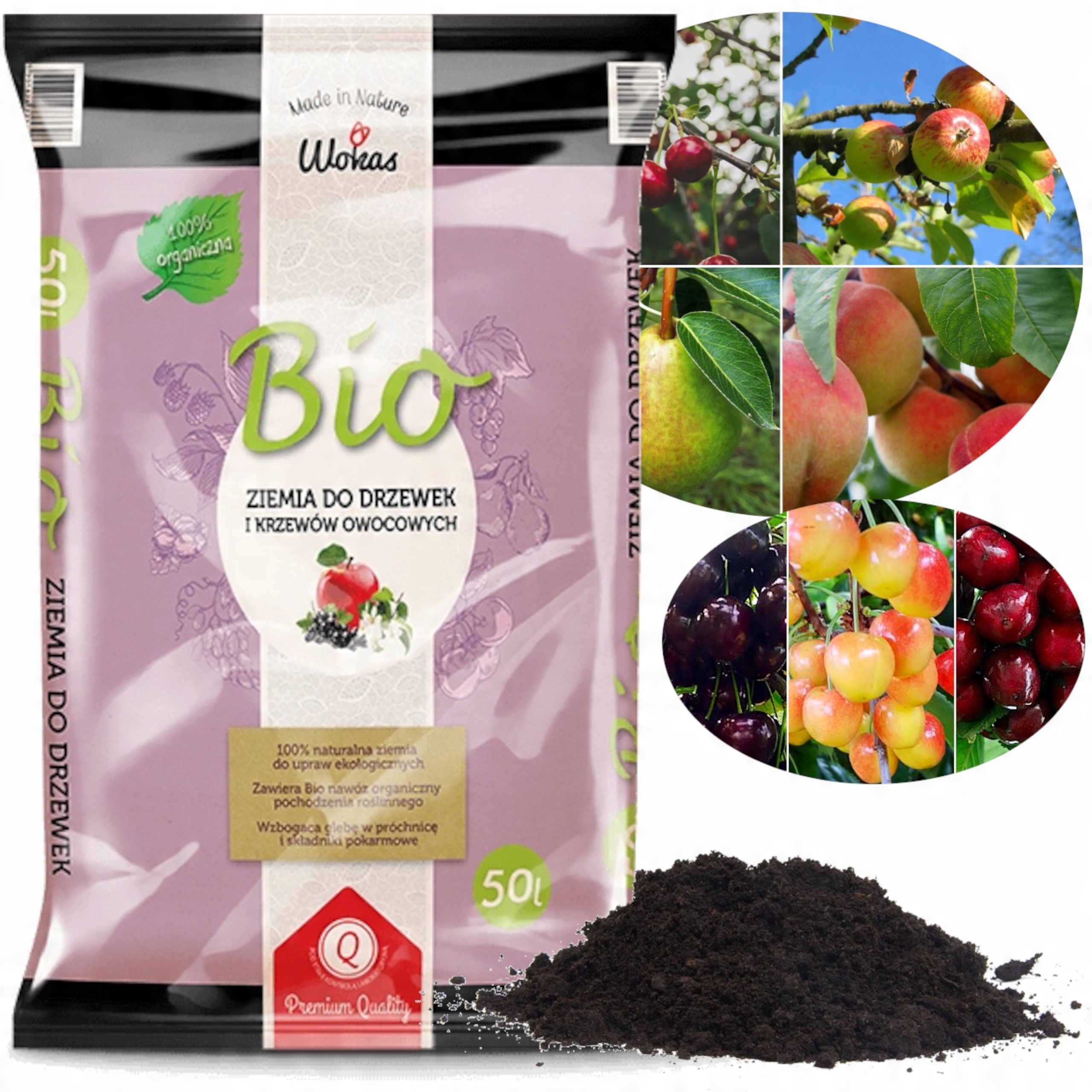 

Ziemia Podłoże Bio Drzewek i Krzewów Owocowych 50L