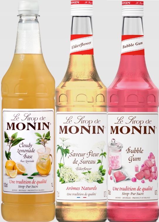 Zestaw letni do lemoniad i drinków Monin Cloudy, Kwiat bzu, Guma balonowa