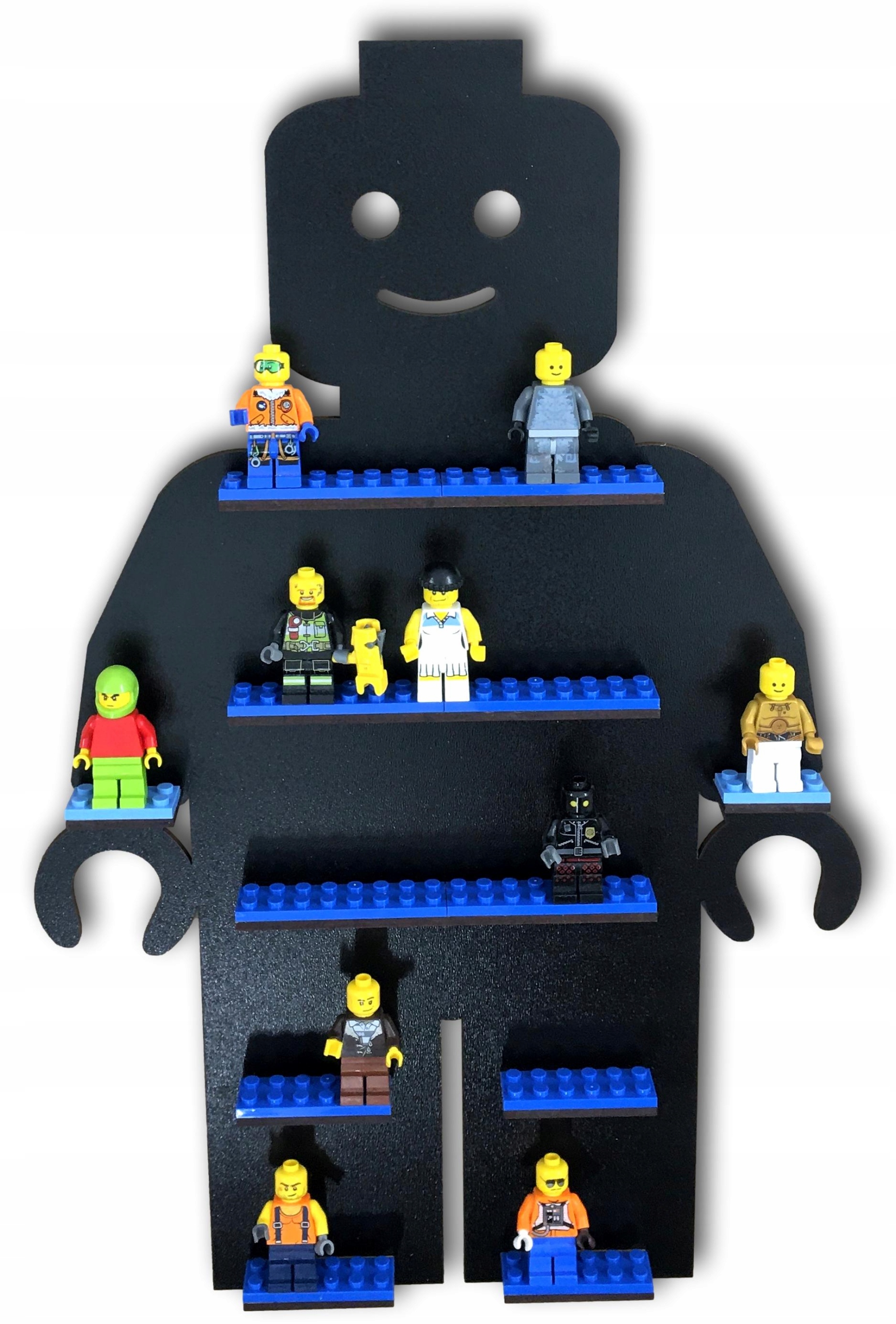 

Półka na minifigurki, pomieści 30 figurek