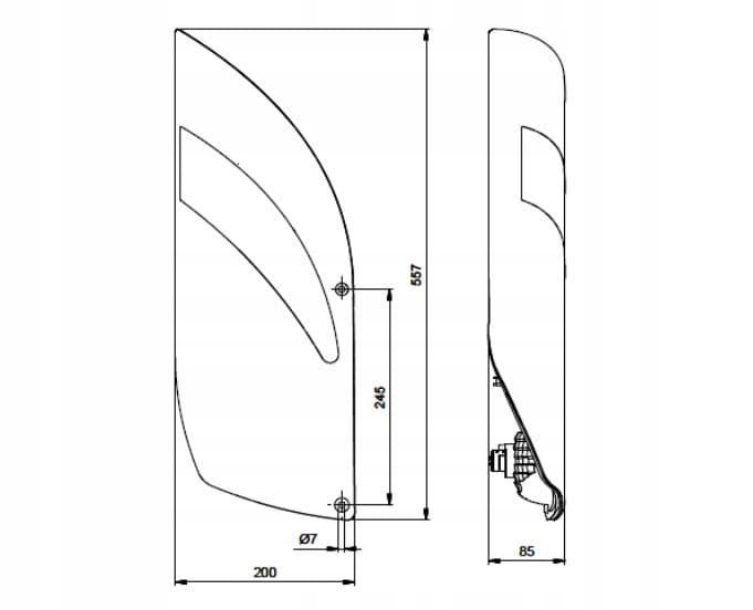 Lampa tyl tylna Prawa Hobby Adria Trojkat Jokon Brand Jokon