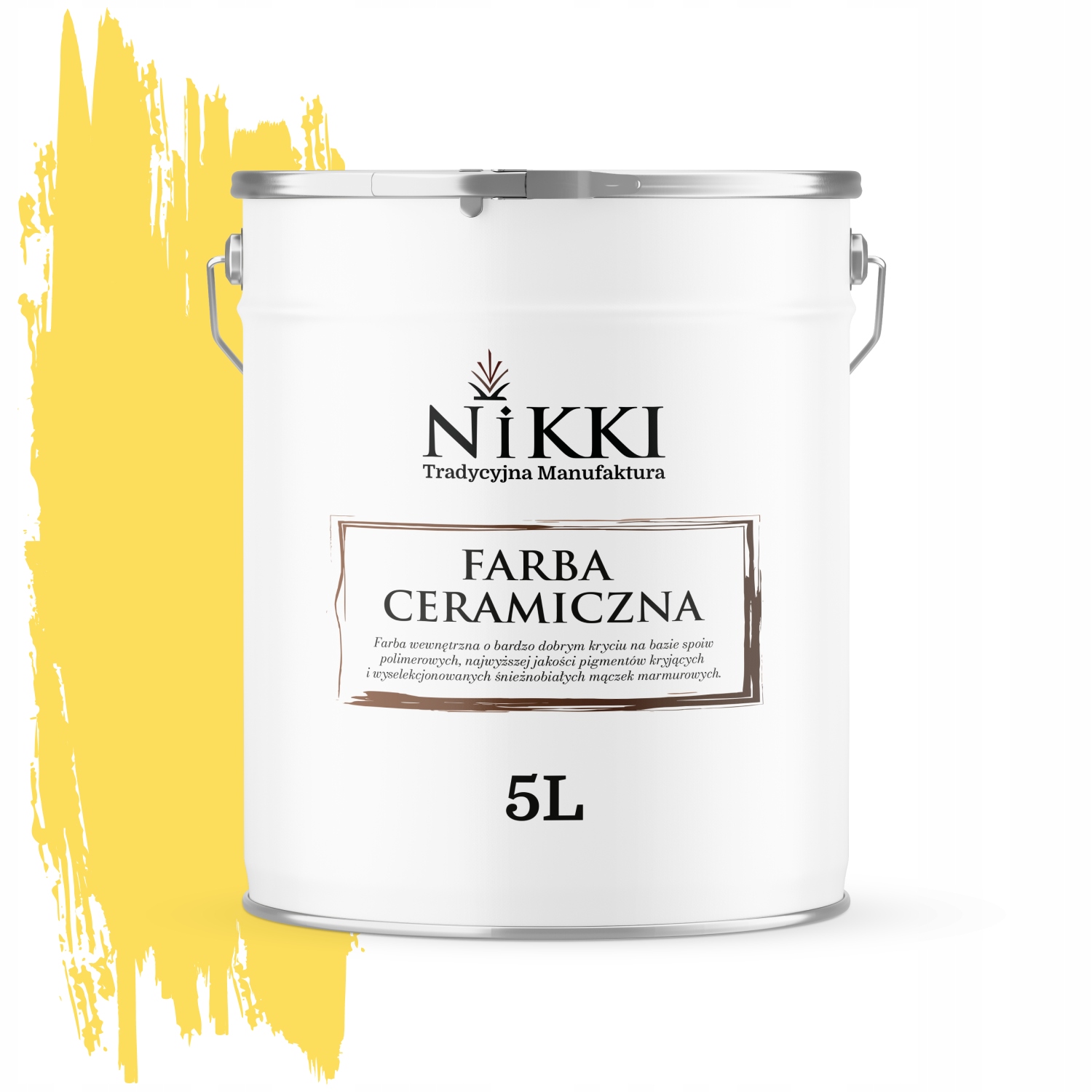 Keramická Stropná Farba Na Stenu Farba Žltá H6872 Hlboká Matná Na Steny 5 L