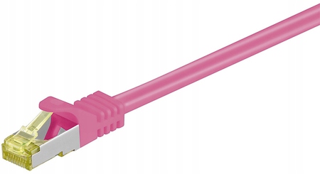 Goobay RJ-45 CAT7 5m kabel sieciowy S/FTP (S-STP) Purpurowy