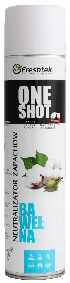 FRESHTEK - ONE SHOT - Neutralizator zapachów - BAWEŁNA - 600 ML