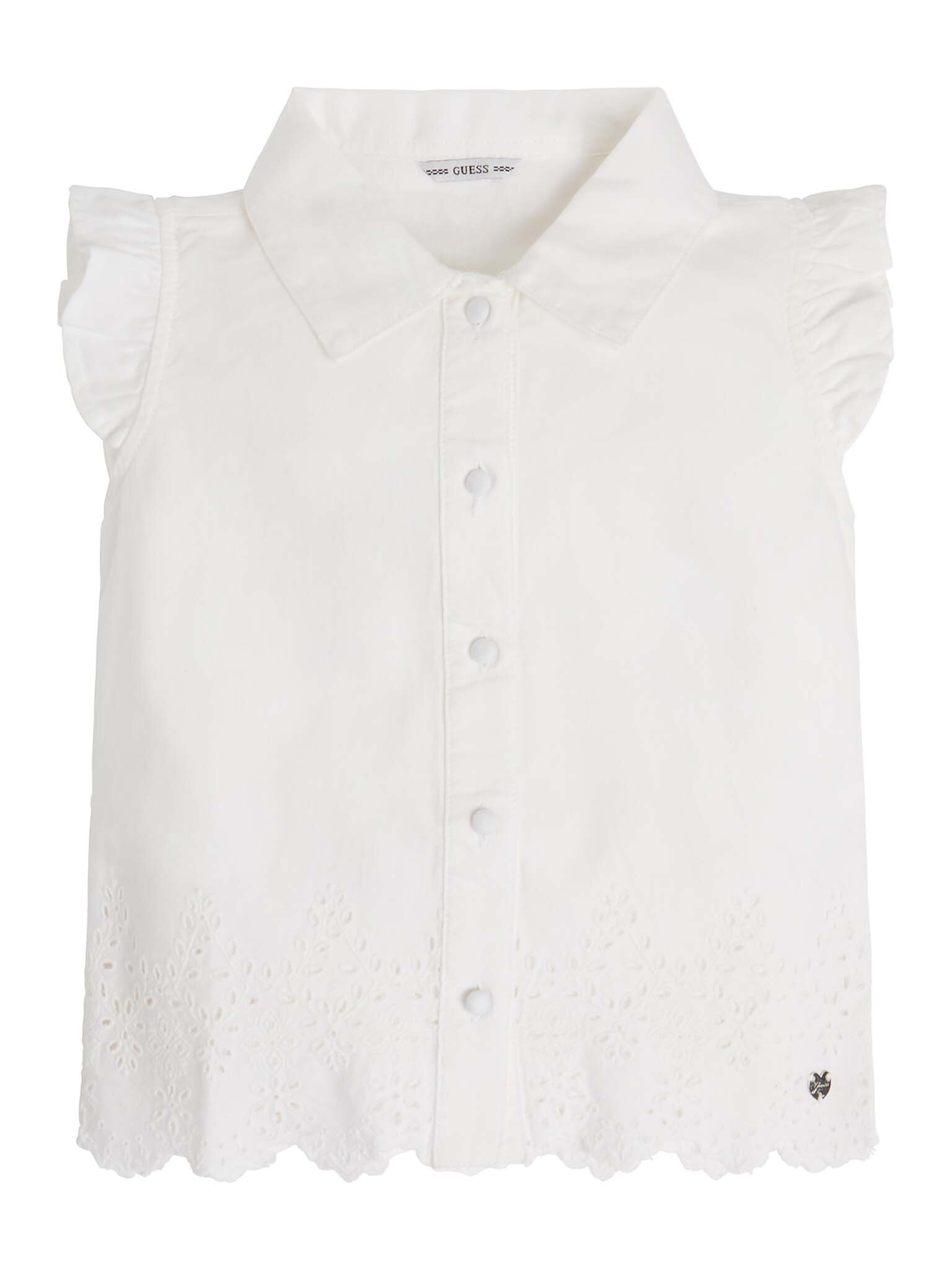 GUESS Koszula J3GH05 WCVM0 Biały Regular Fit