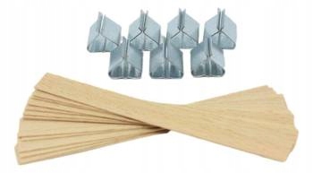 

Knot drewniany do świec stopki 5 szt 10 cm