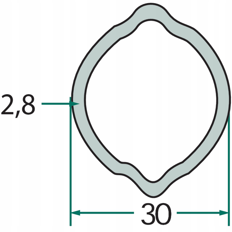 Rura profilowa do wałka przekażnika mocy G2