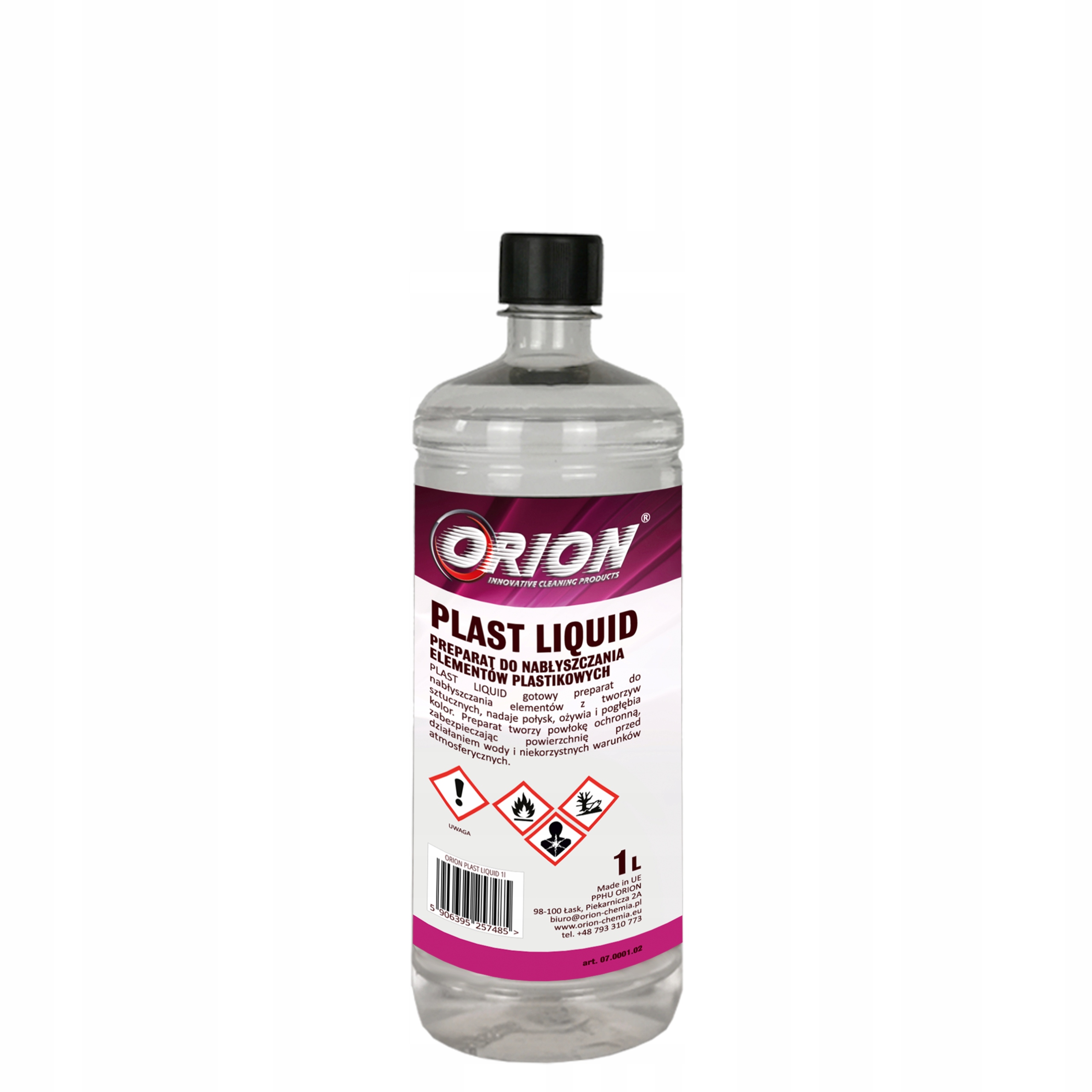 Preparat do nabłyszczania elementów plastikowych Plast Liquid Orion 1L