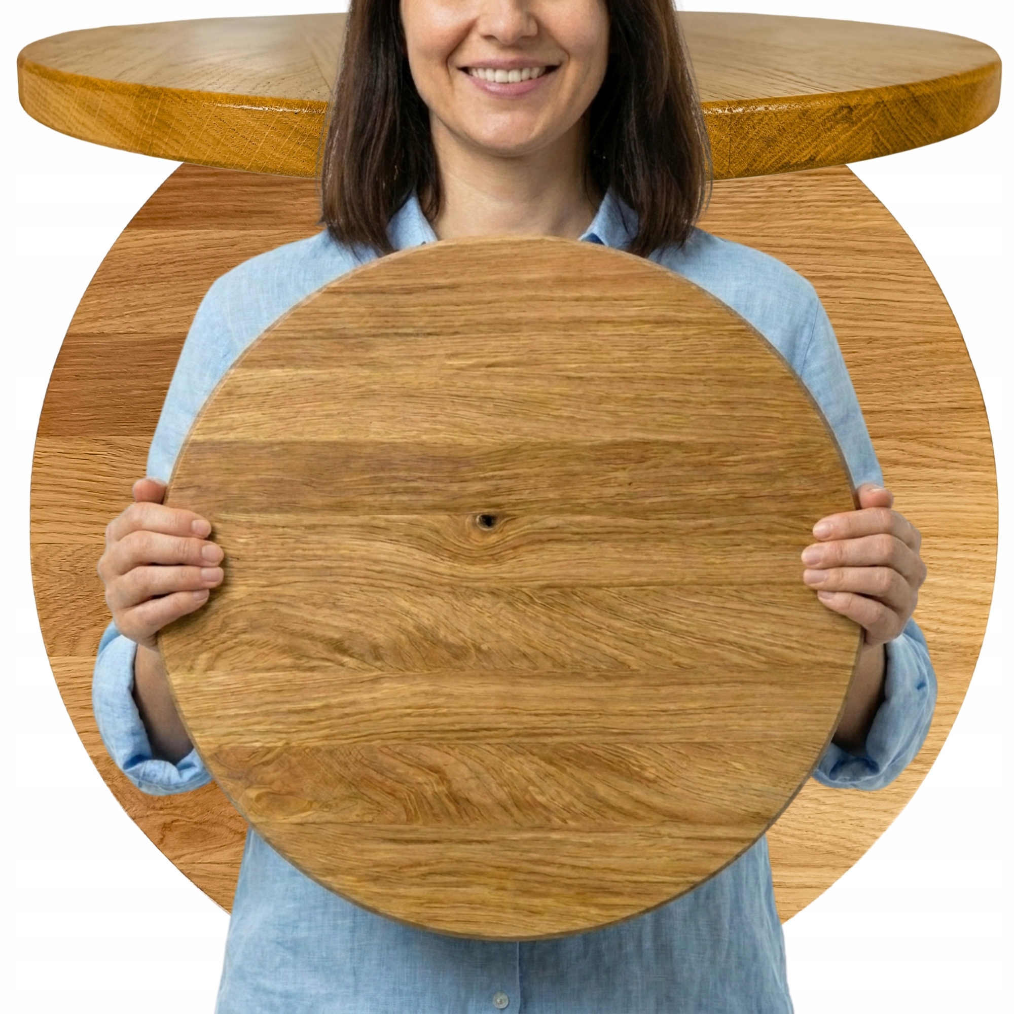 Dubové Kolo 50 cm Obrazová základňa pod severský lišajník Živý Obraz prírodný Dub