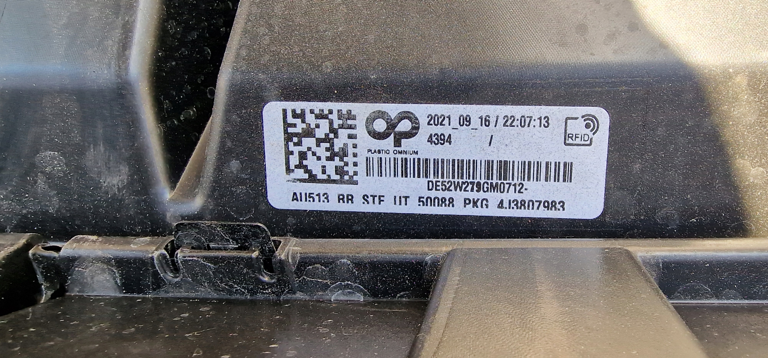 BUMPER REAR PART AUDI RS GT E-TRON 4J3 21- ORIGINAL