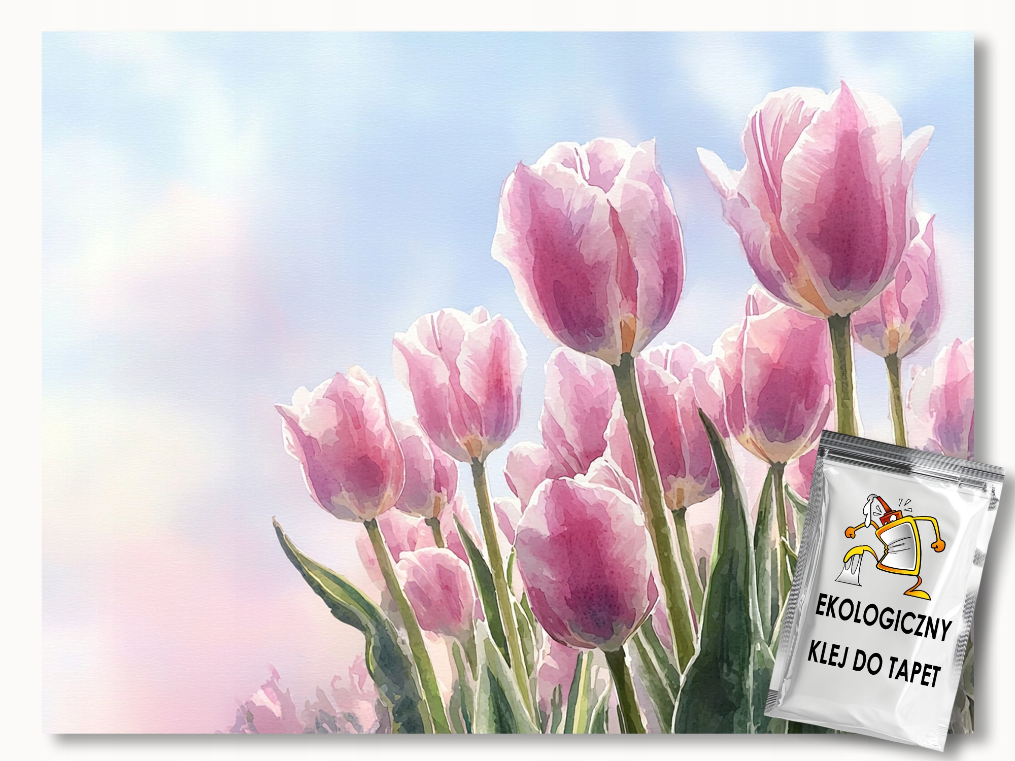 Fototapeta Flizelina Jaro Tulipány Růžové Květy 300x280 155g