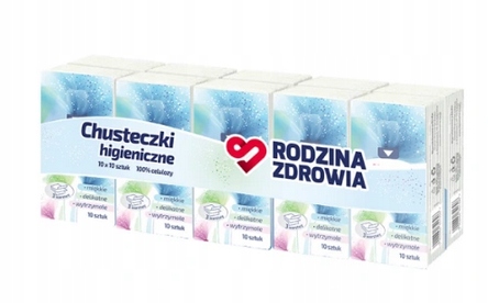 

Chusteczki higieniczne 10op Rodzina Zdrowia