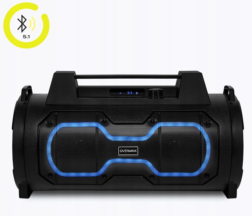 BEZPRZEWODOWY GŁOŚNIK MOCNY SD KARAOKE PILOT USB Marka Overmax