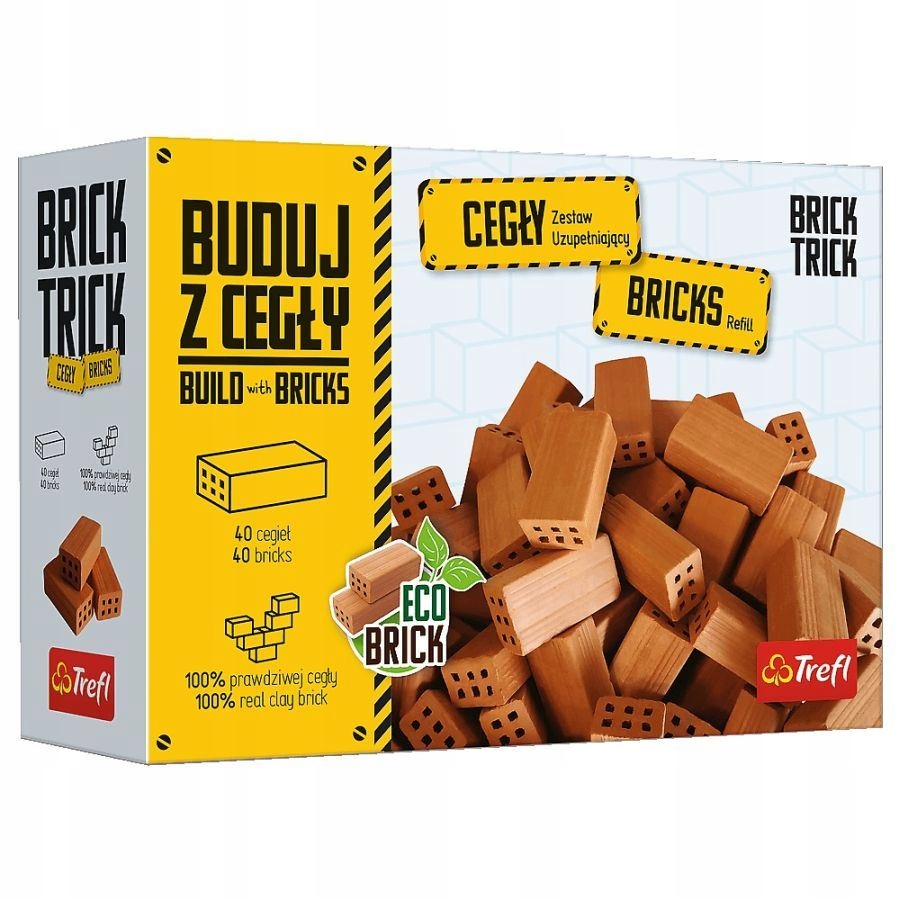 

Buduj z Cegły Pełne 40szt Brick Trick klocki Trefl