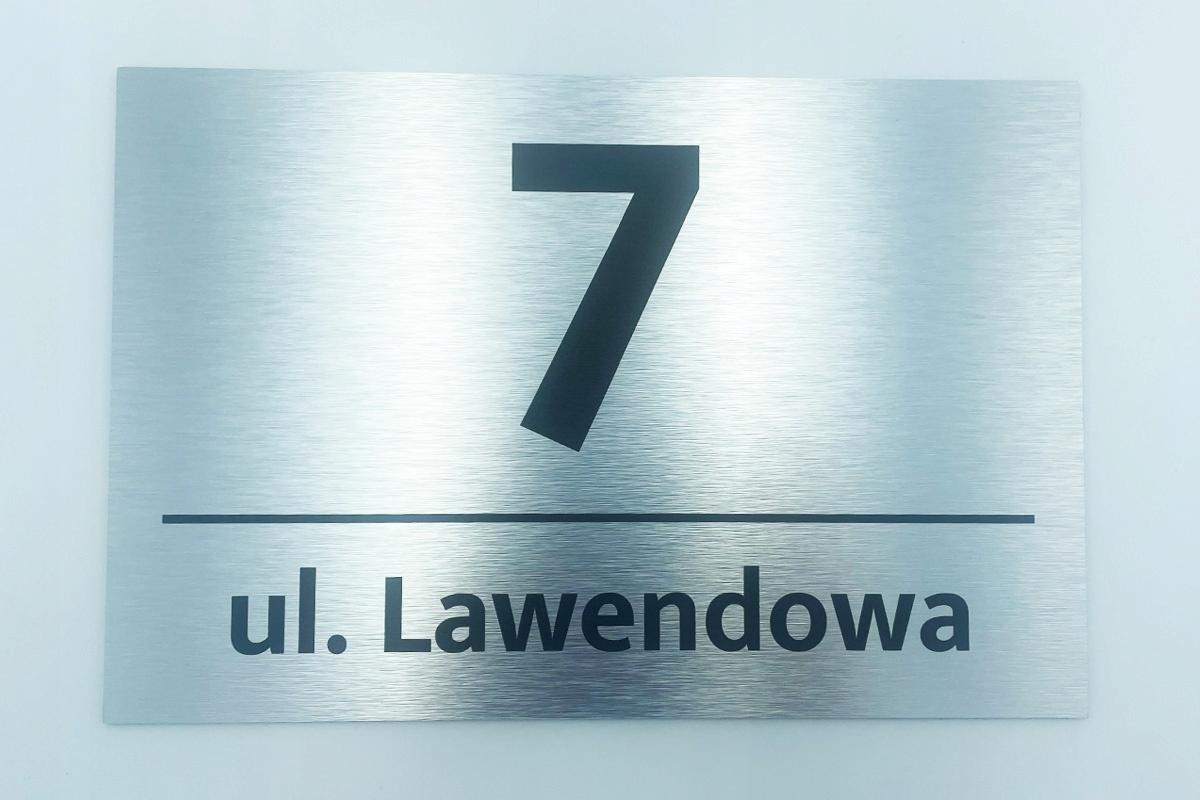 tabliczka tablica ADRESOWA numer domu aluminiowa Marka inna