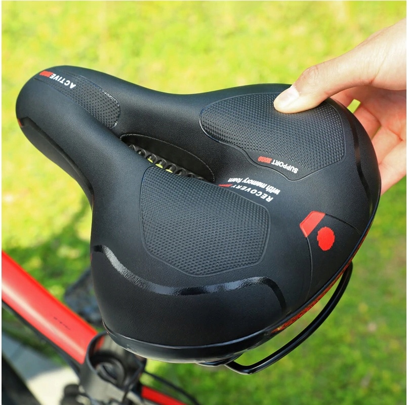 SIODEŁKO ROWEROWE NA SPRĘŻYNACH SIODŁO MIĘKKIE NA ROWER MIEJSKI + JARZEMKO Długość 250 mm