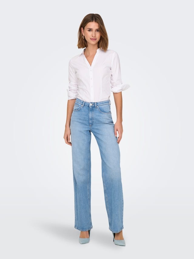 Only Džíny Mom Jeans S Oděrkami A Vysokým Pasem 25/32 7AA