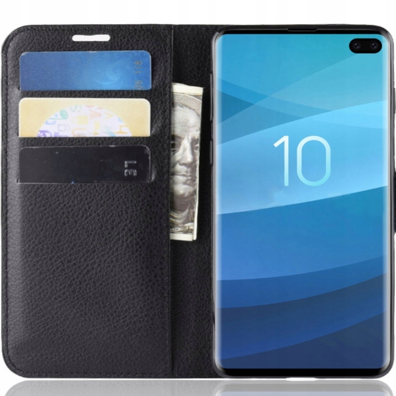 

Etui Z Klapką Portfel Litchi Do Galaxy S10+
