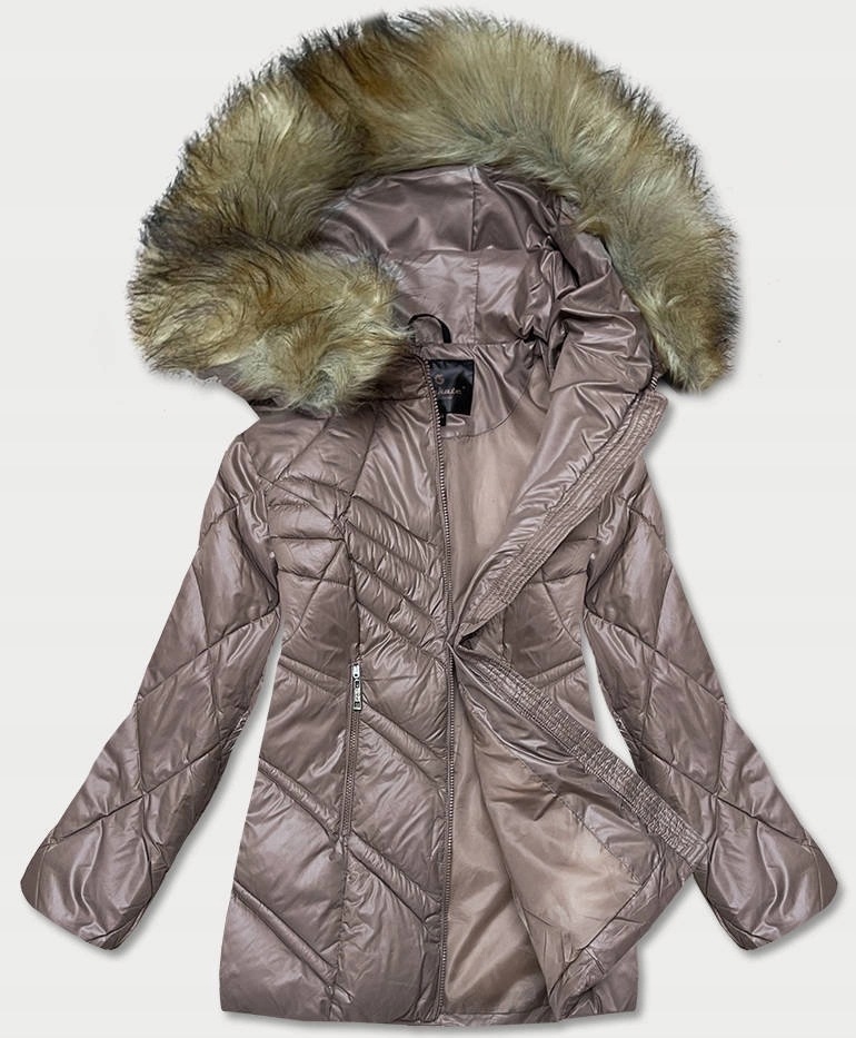 Lehká Bunda Kapuce H-97 Cappuccino XL (42)