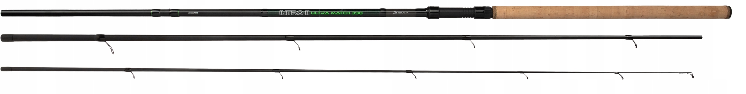 Rybářský Prut Mikado Intro II Ultra Match 390 cm 1-30 g 3 sec. Splávek Lehký Rychlý