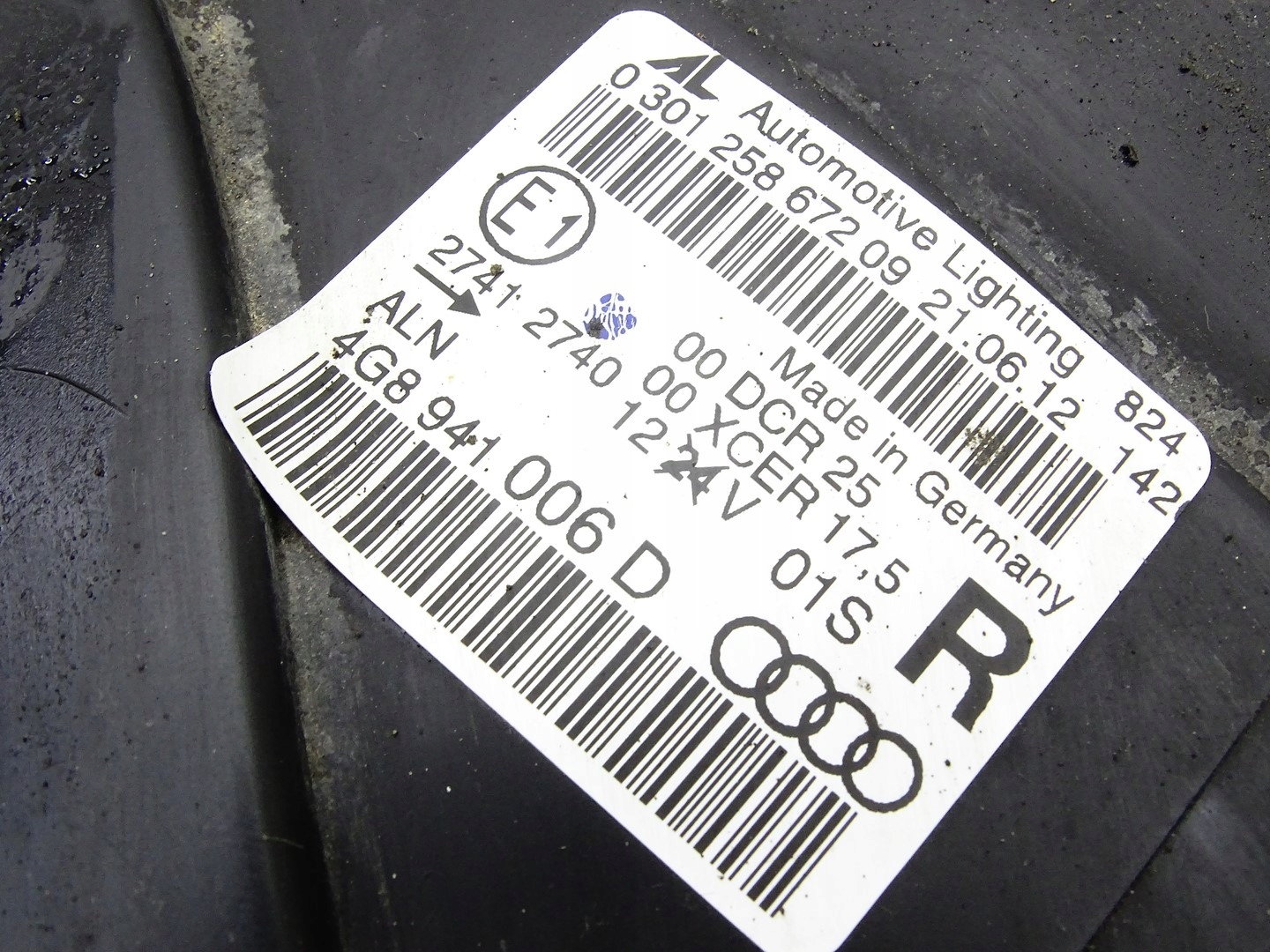 REFLEKTOR light right front right front XENON AUDI A7 4G 10- 4G8941006D
