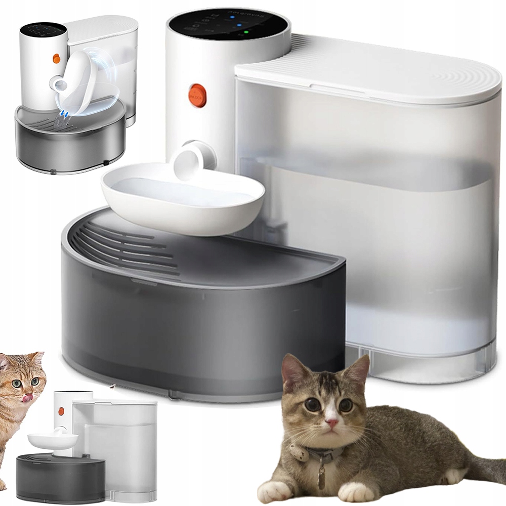 Levně Dávkovač Vody Pro Kočky 3L Fontána Na Pití Pro Zvířata Miska Automat Filtr
