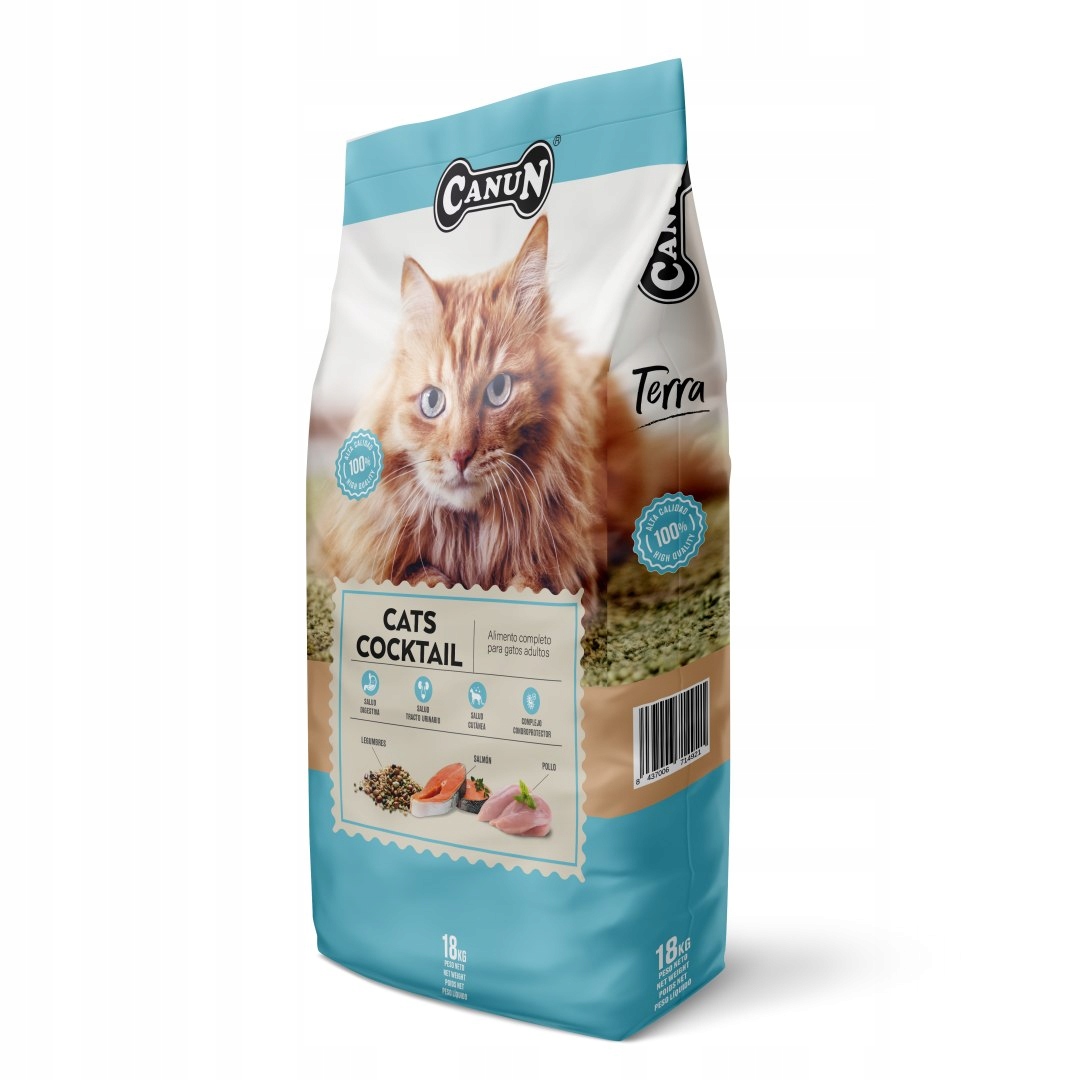 Levně Canun Terra Cats Cocktail suché krmivo pro kočky 18 kg