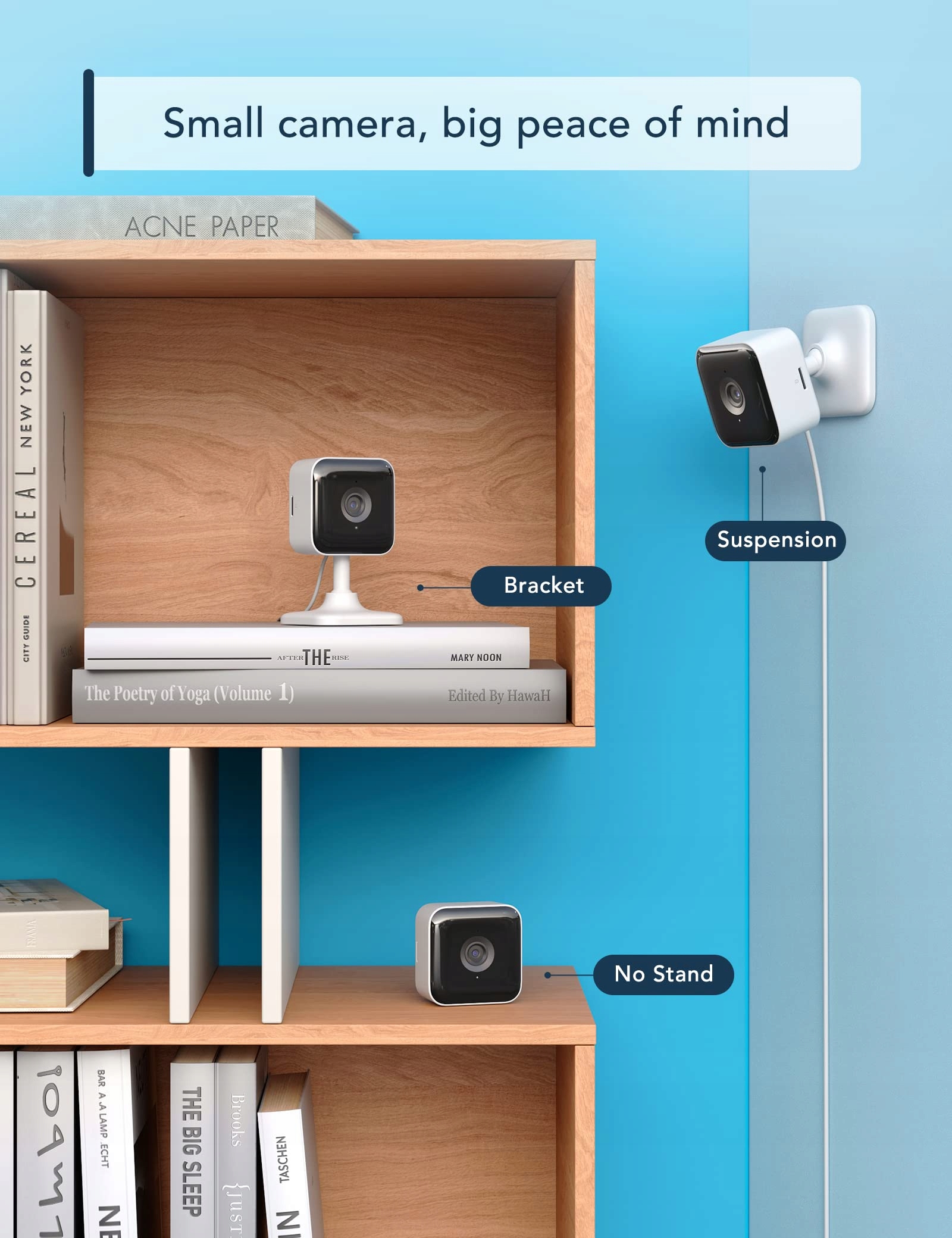 GNCC Kamera Wewnętrzna 1080P Nocna Wizja Alarm Ruchu Dźwięku Alexa — miniatura 4