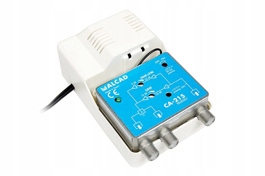 Wzmacniacz abonencki szerkopasmowy 24 dB do DVB-T Model CA-215