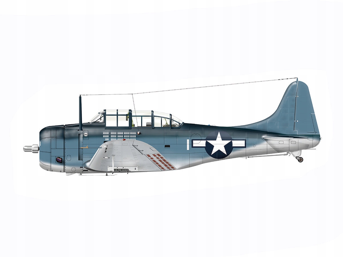 Letadlo Douglas SBD-4/5 Dauntless model 72014 Hobby 2000