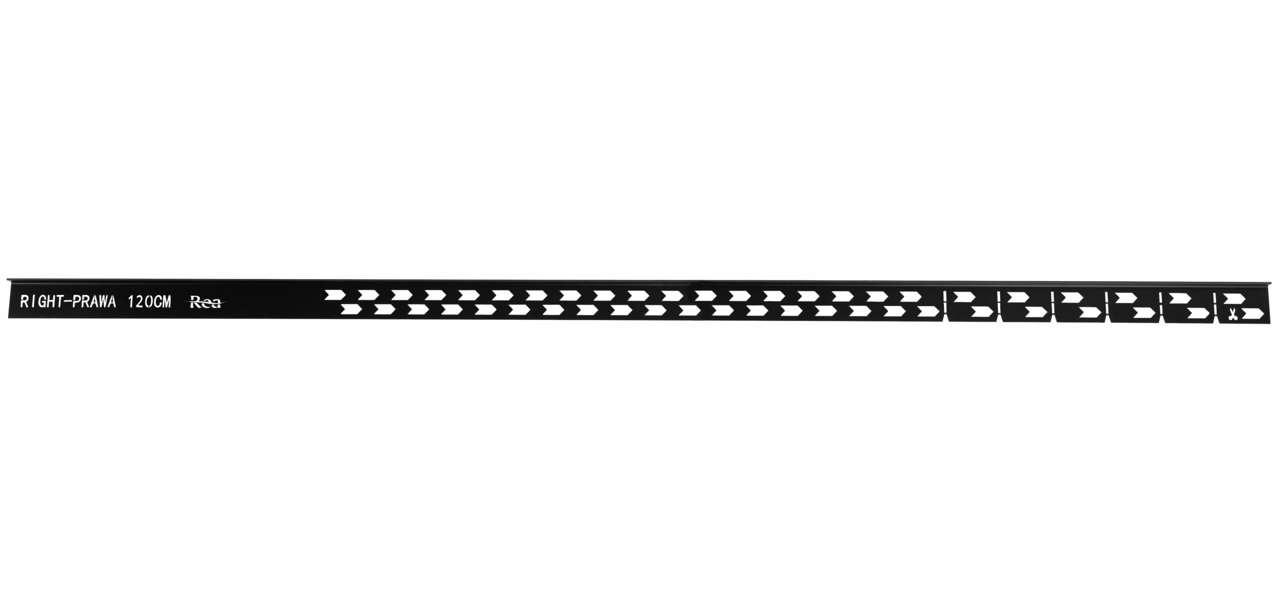 Listwa spadkowa brodzikowa 120CM CZARNY MAT BLACK Prawa - REA Długość 120 cm