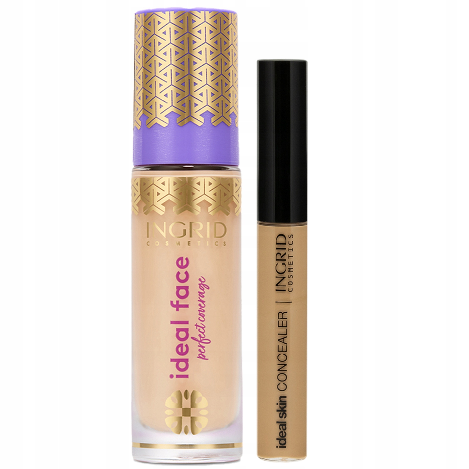 INGRID COSMETICS ZESTAW DO MAKIJAŻU PODKŁAD 16, KOREKTOR 11