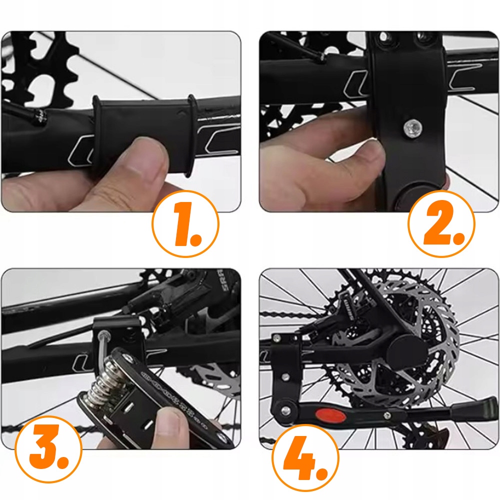 STOPKA PODPÓRKA REGULOWANA NÓŻKA BOCZNA NA ROWER Z REGULACJĄ ANTYPOŚLIZGOWA EAN (GTIN) 5904121953892