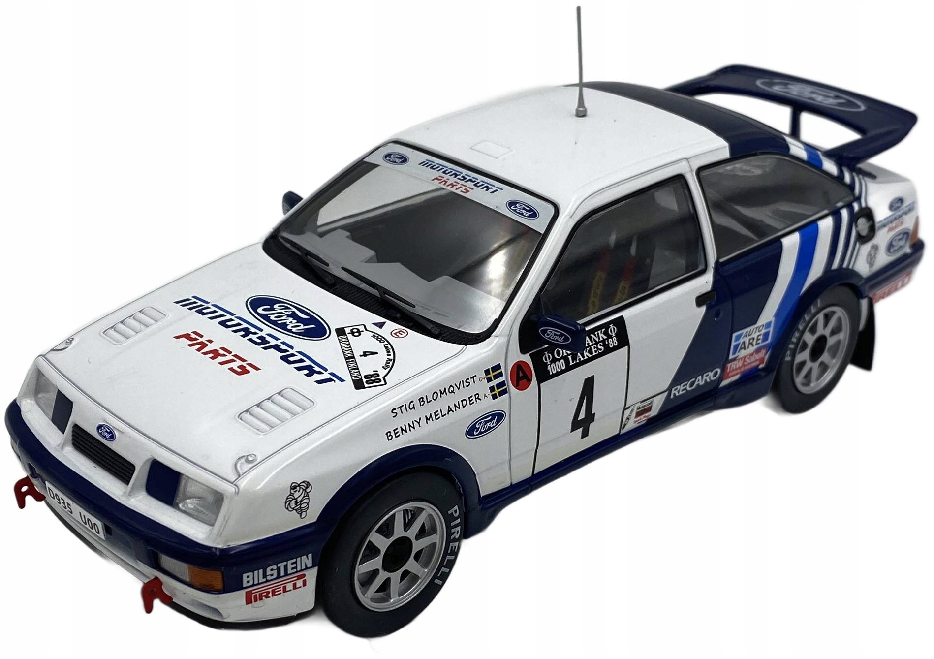 Ford Sierra Rs Cosworth 1988 1000 Lakes #4 Stig Blomqvist model Ixo 1:24