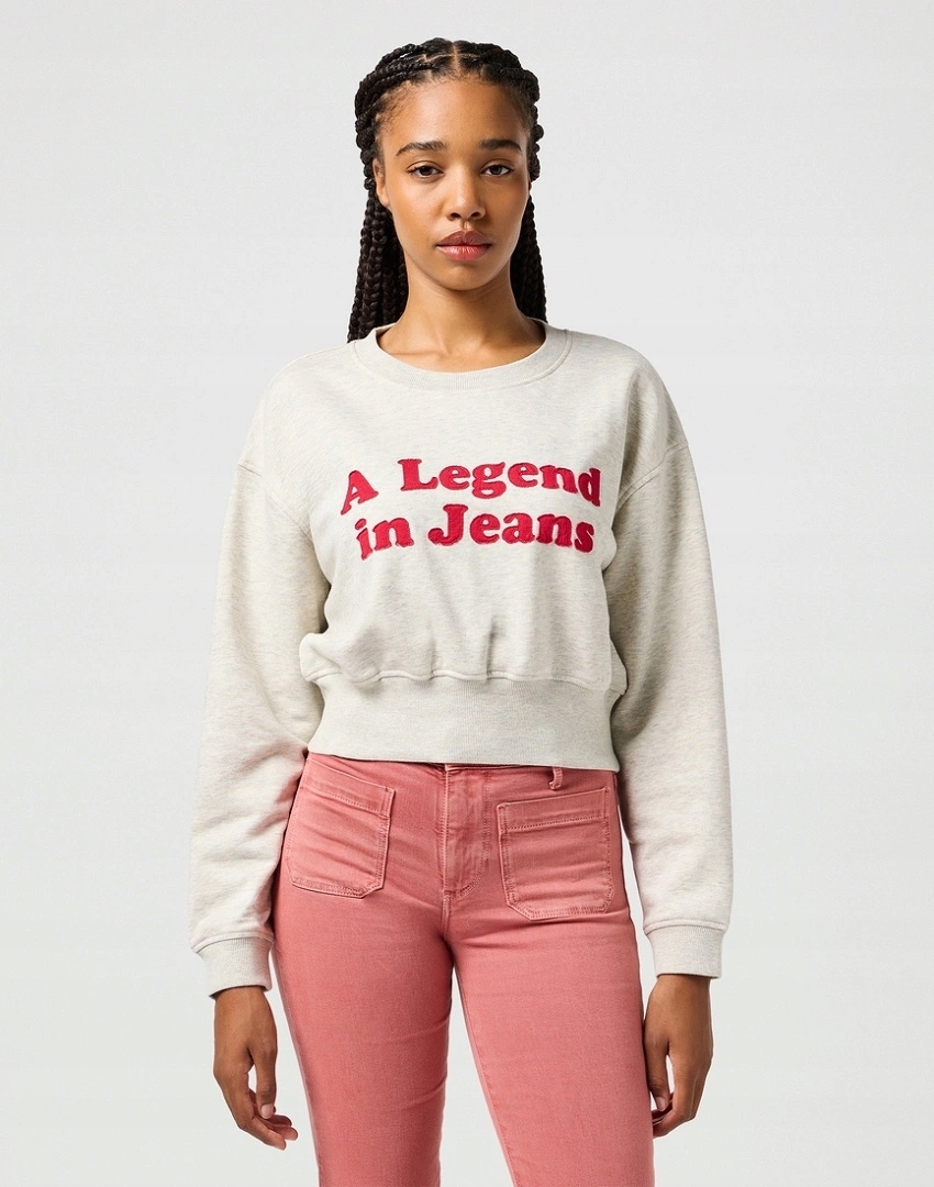 Dámská mikina Wrangler Relaxed Sweatshirt Oat 112362582 M
