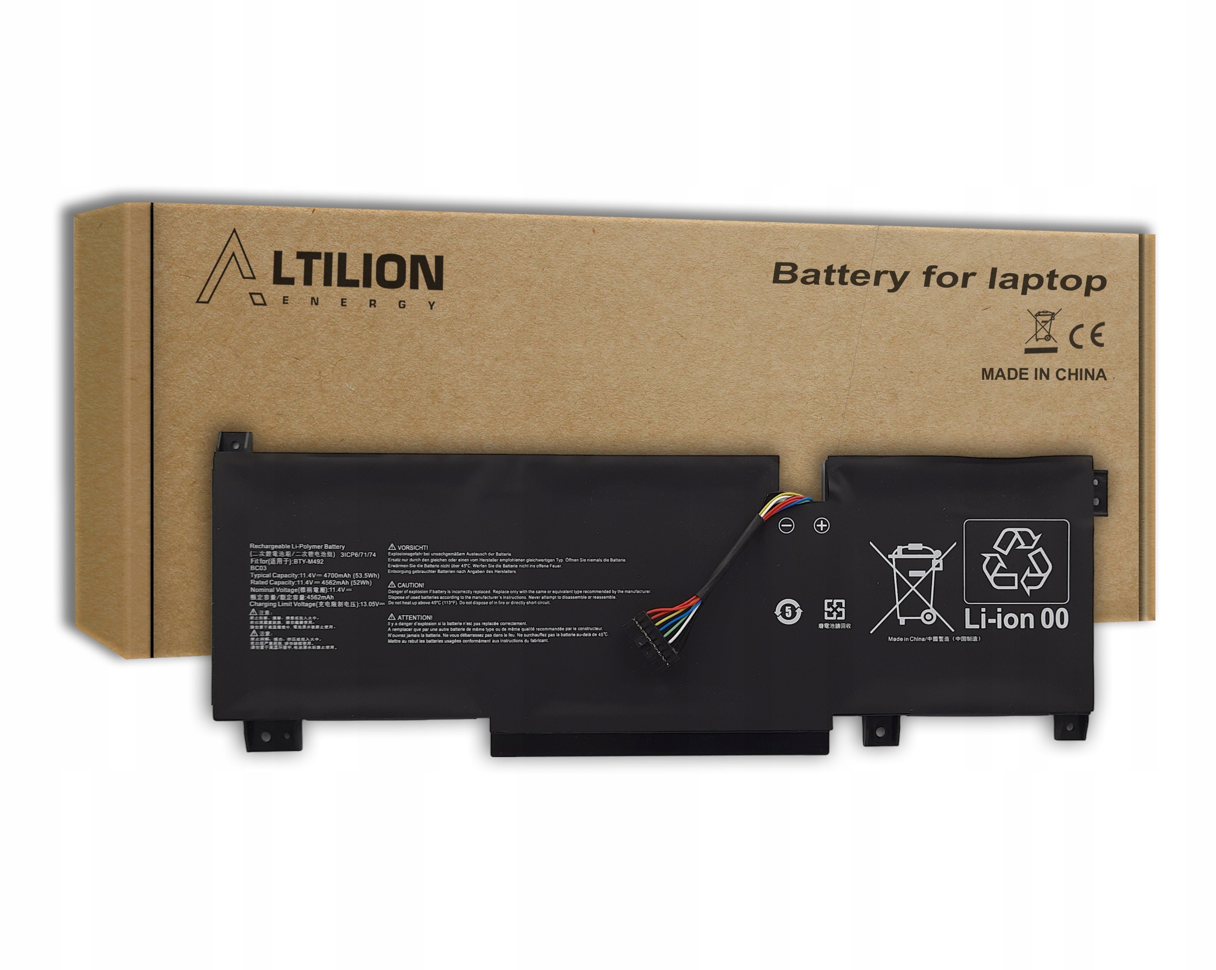 Batéria BTY-M492 pre Msi Bravo 15 Katana GF66 GF76 Pulse GL66 Sword