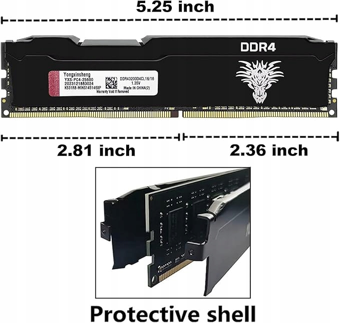 Pamięć Ram DDR4 Yongxinsheng 16 Gb 3200 MHz