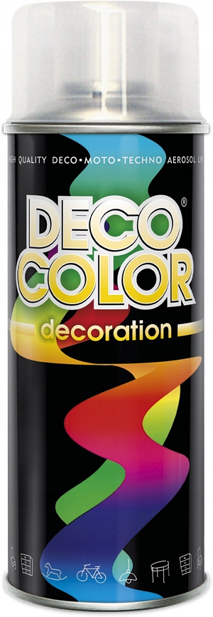DECO COLOR FARBA SPRAY lakier bezbarwny połysk Stan opakowania oryginalne