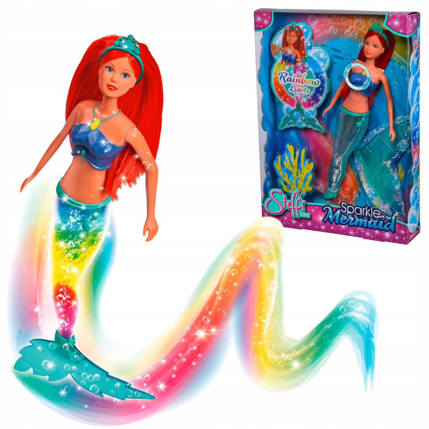 SIMBA Steffi Love Lalka Steffi Świetlista syrena
