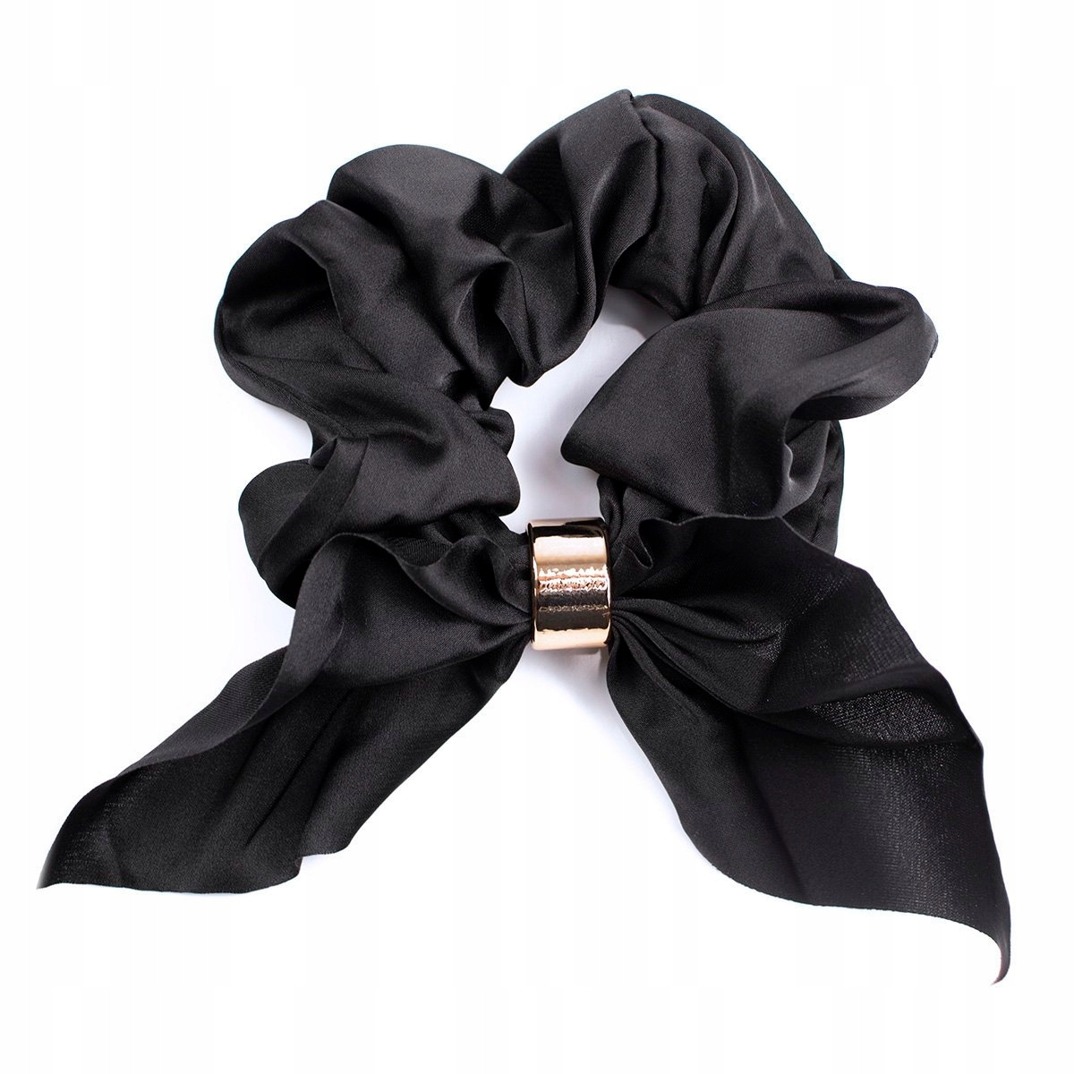 GUMKA do włosów APASZKA SCRUNCHIES frotka CZARNA