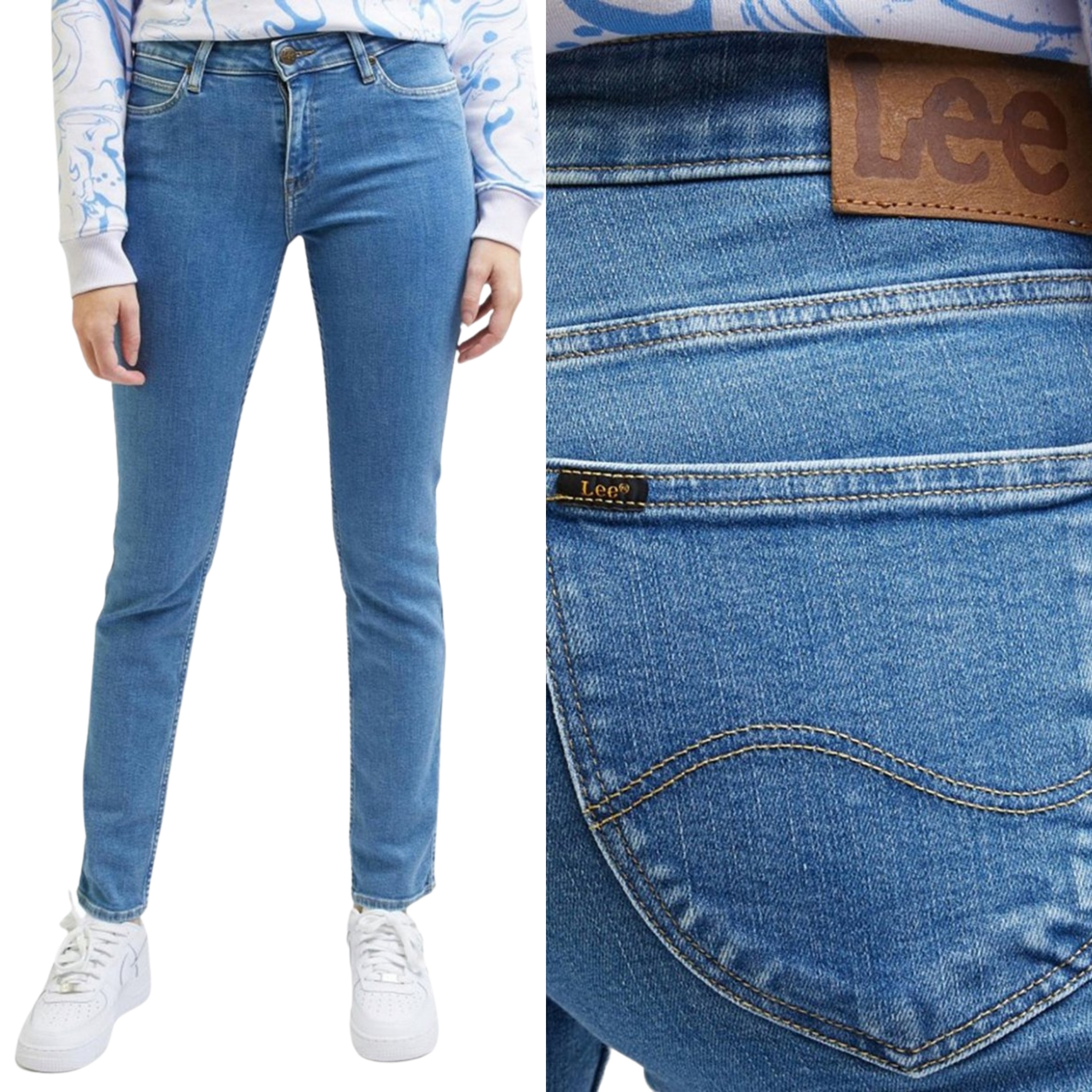 Lee kalhoty Regular slim Blue jeans Elly W28 L31