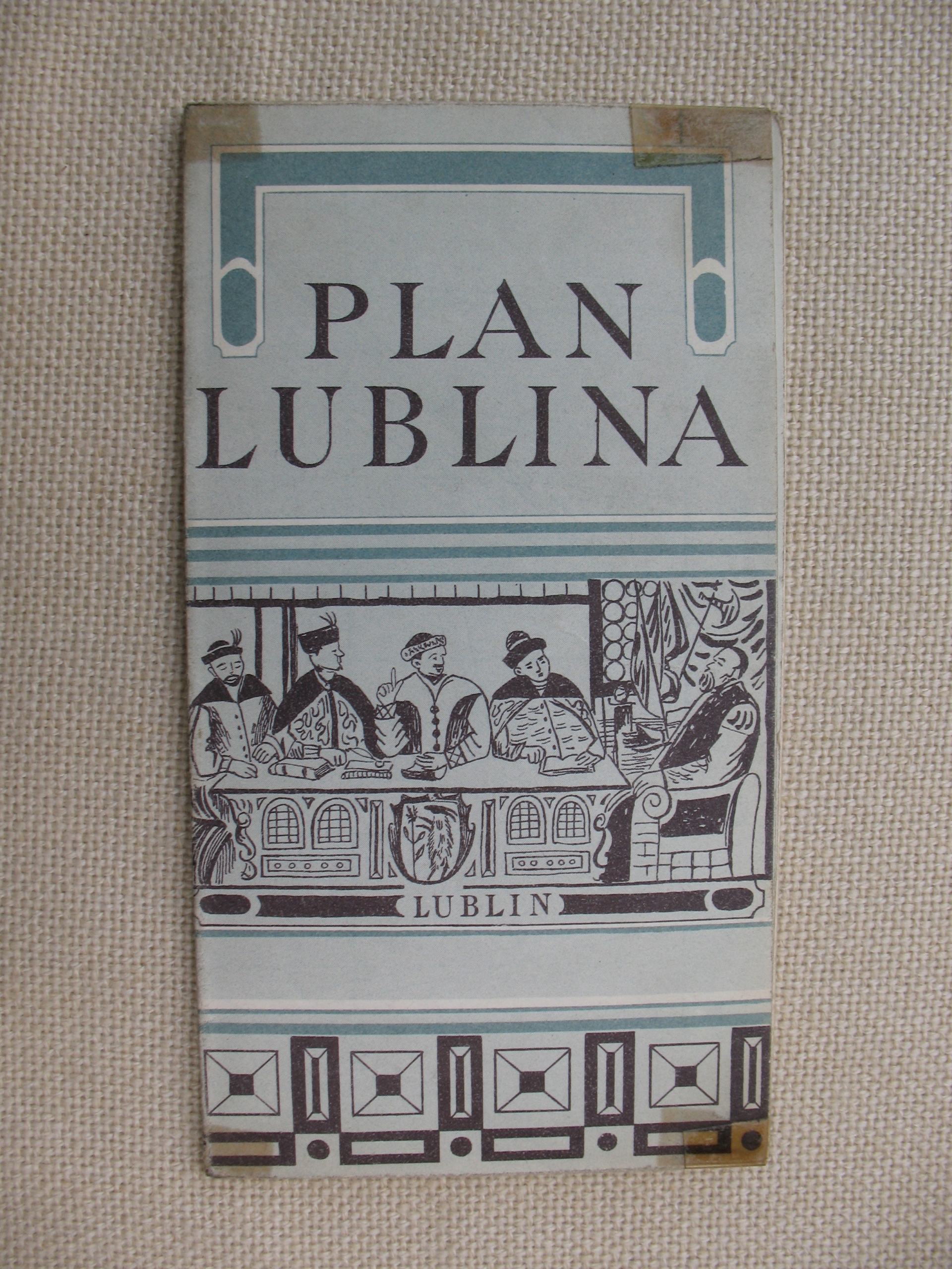 LUBLIN PLAN MIASTA LUBLINA stara MAPA 1964