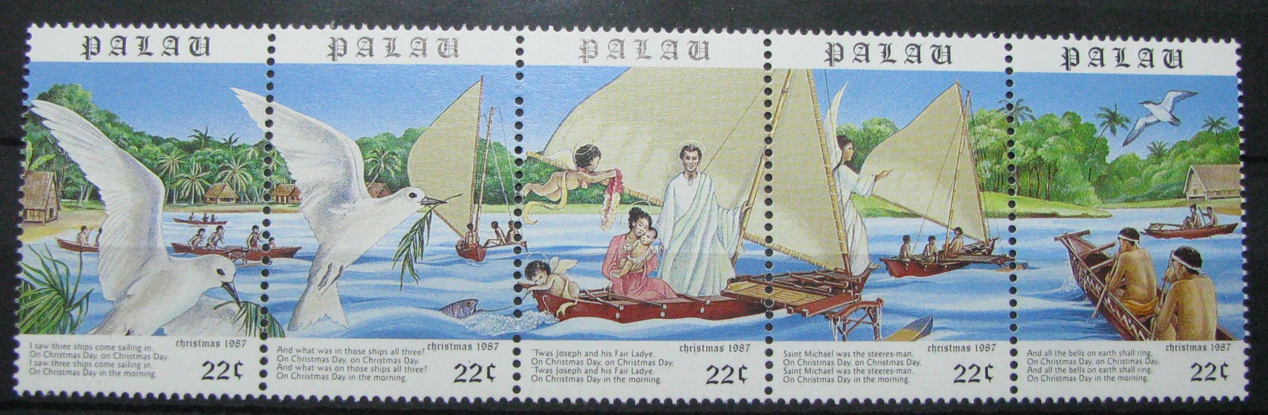 PALAU - Mi 211-215 ** - Boże Narodzenie