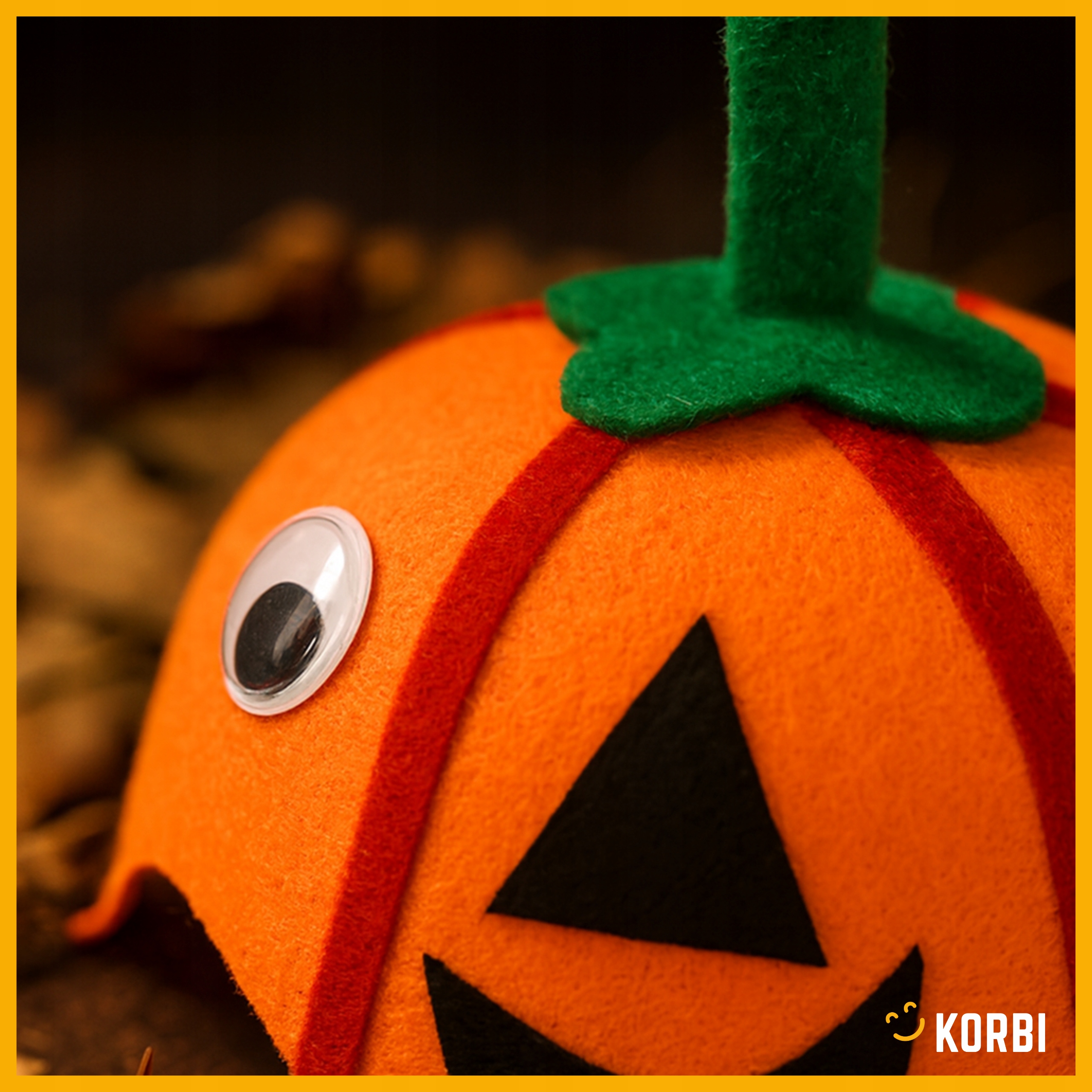 CZAPKA FILCOWA DYNIA POMARAŃCZOWY DODATEK HALLOWEEN DLA DZIECI I DOROSŁYCH Postać/temat inny