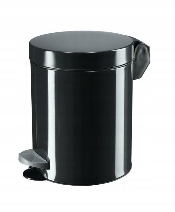Levně nerezová ocel Odpadkový koš pedálem 14l černý