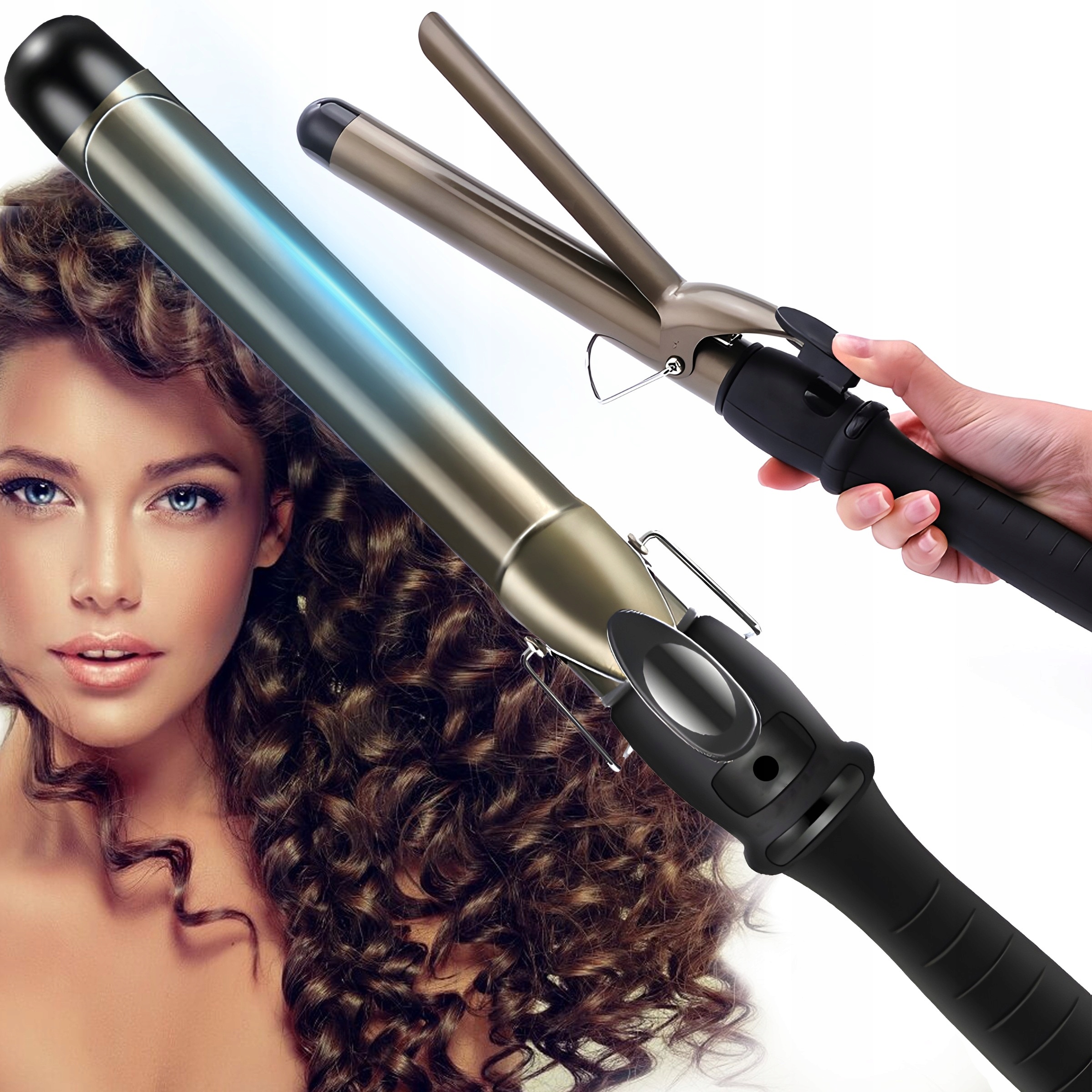 LOKÓWKA DO KRĘCENIA WŁOSÓW LOKÓW CERAMICZNA FALOWNICA 19MM 200 STOPNI